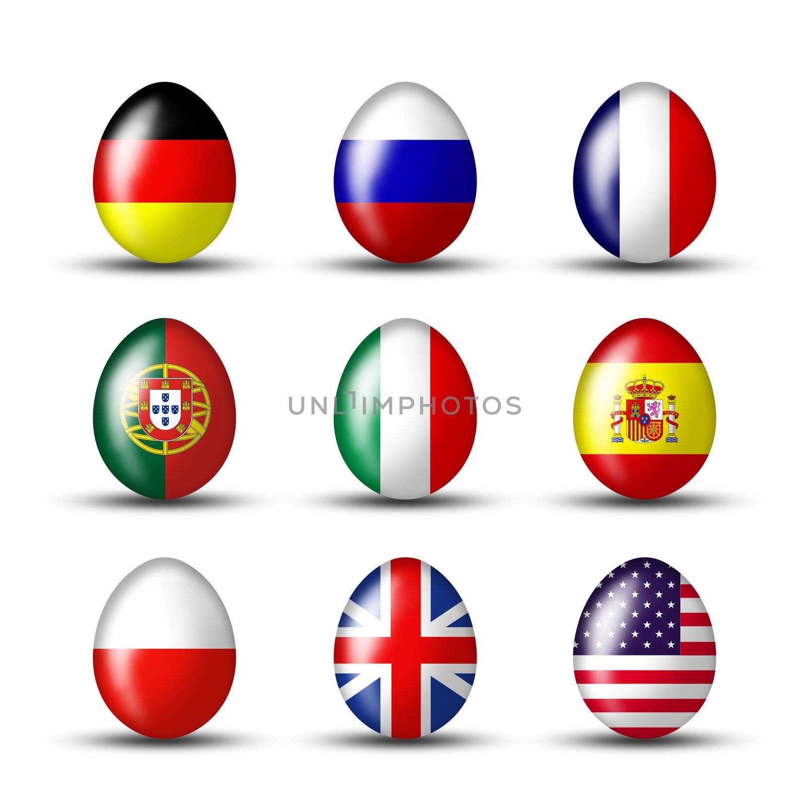 Egg collection from many countries by photochecker