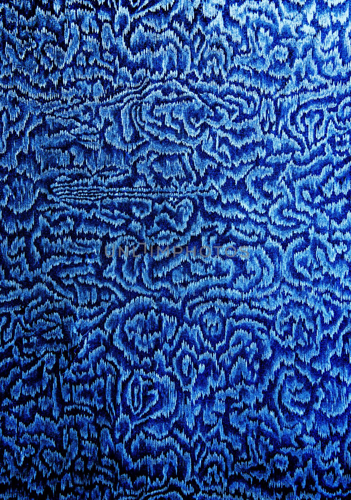 old book flyleaf blue and ornamental background