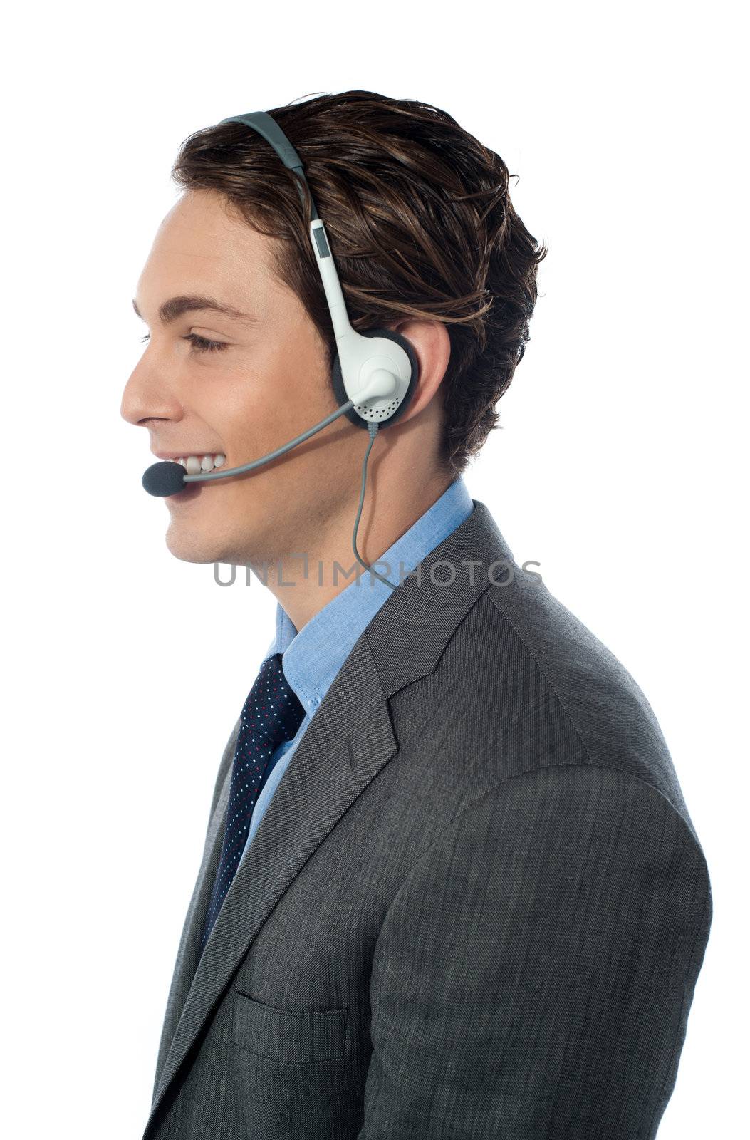 Customer support operator by stockyimages