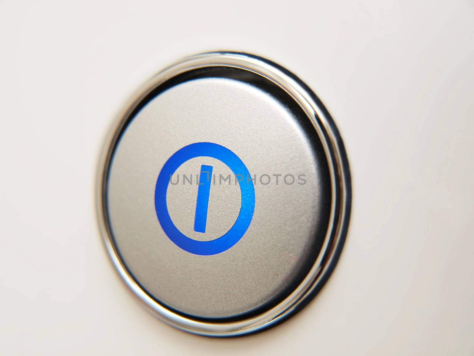 On off button an electronic device, isolated