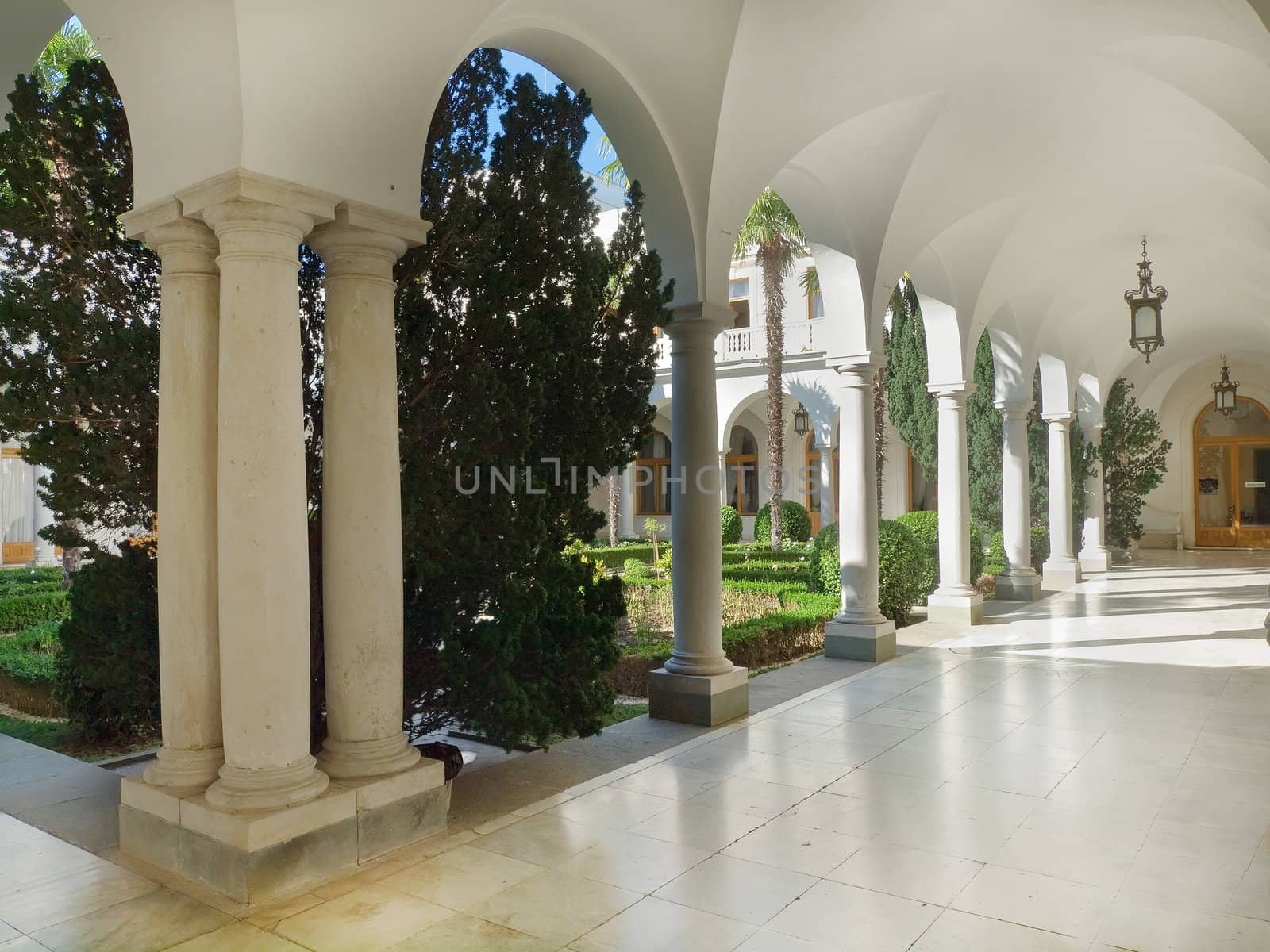 View of Italian patio in Livadian Palace by kvinoz