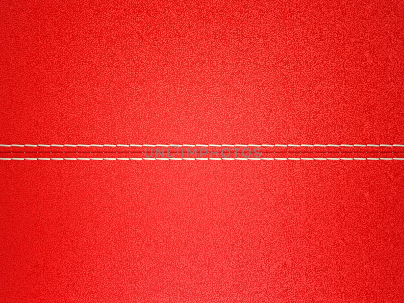 Red stitched leather background. Large resolution by Arsgera