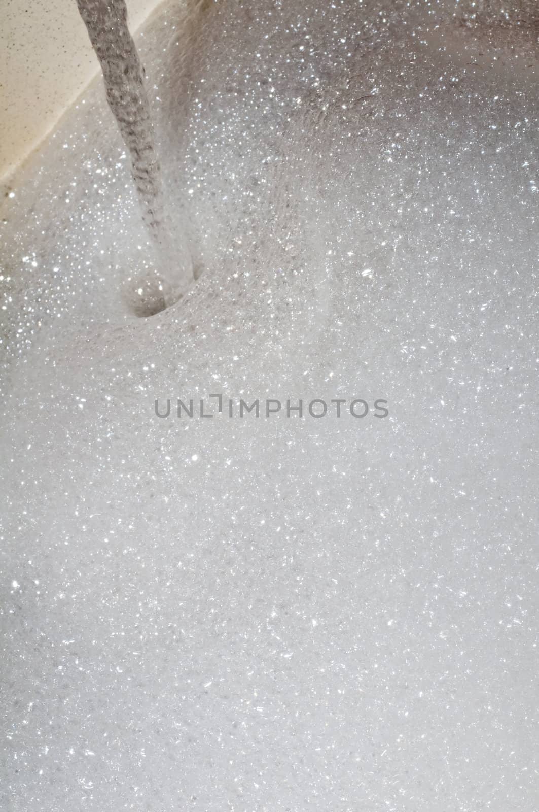 soapsuds of dish detergent by Jochen