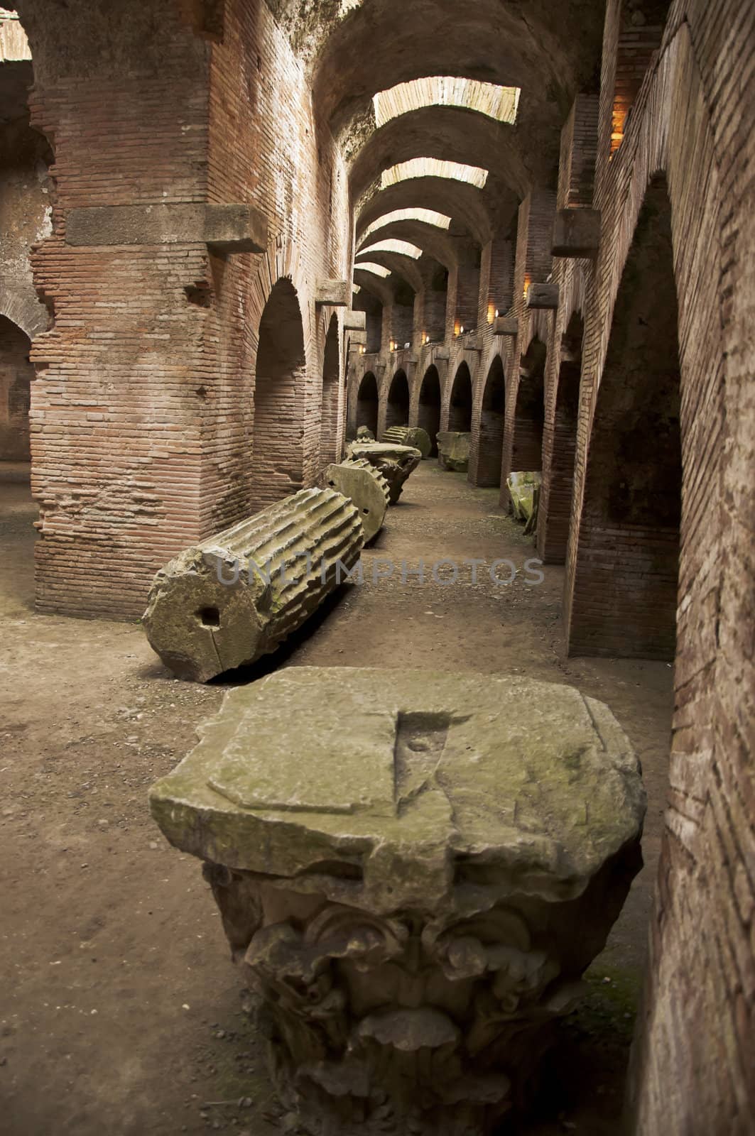 roman amphitheatre in Pozzuoli, Naples, Italy