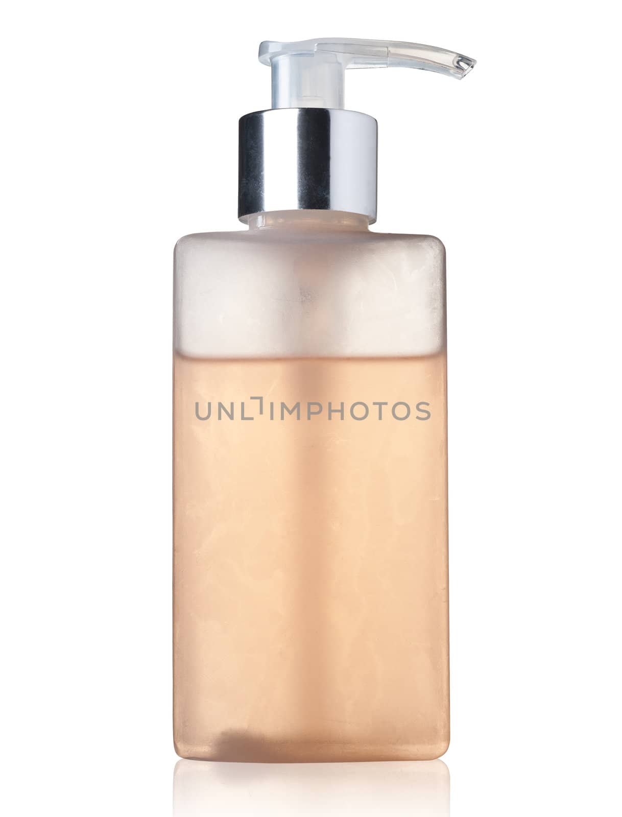 A bottle of perfume on white background, clipping path. 