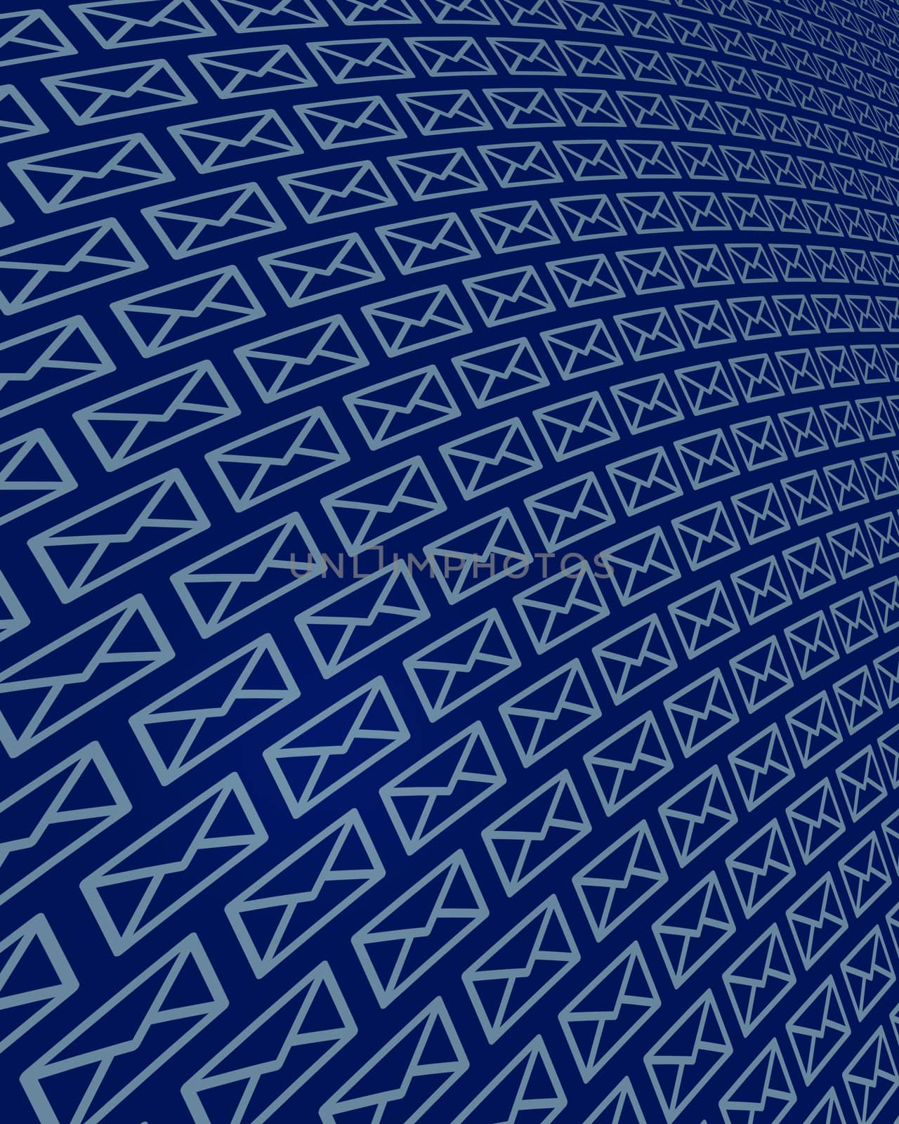A field of Internet email icons