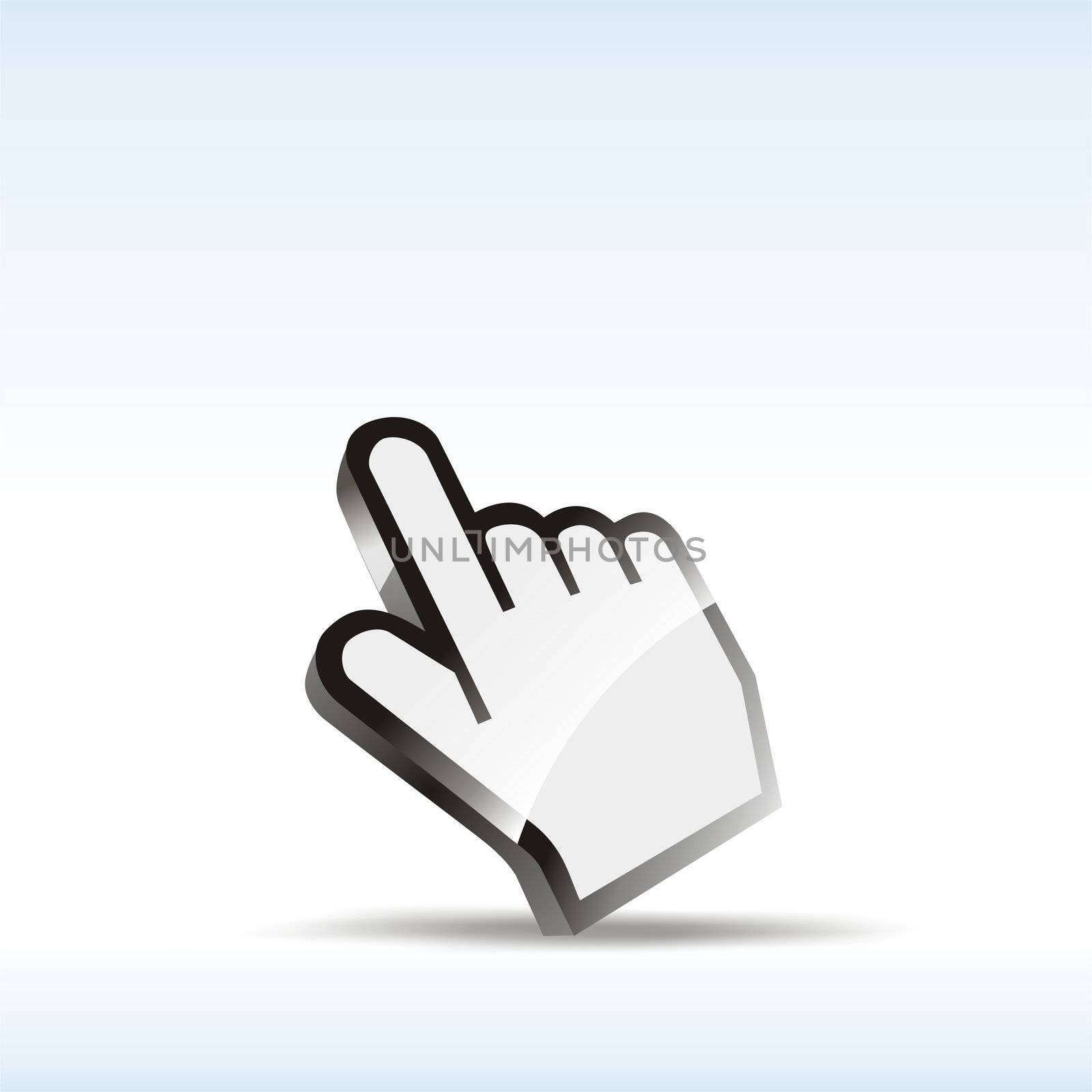 abstract hand icon illustration by dacasdo