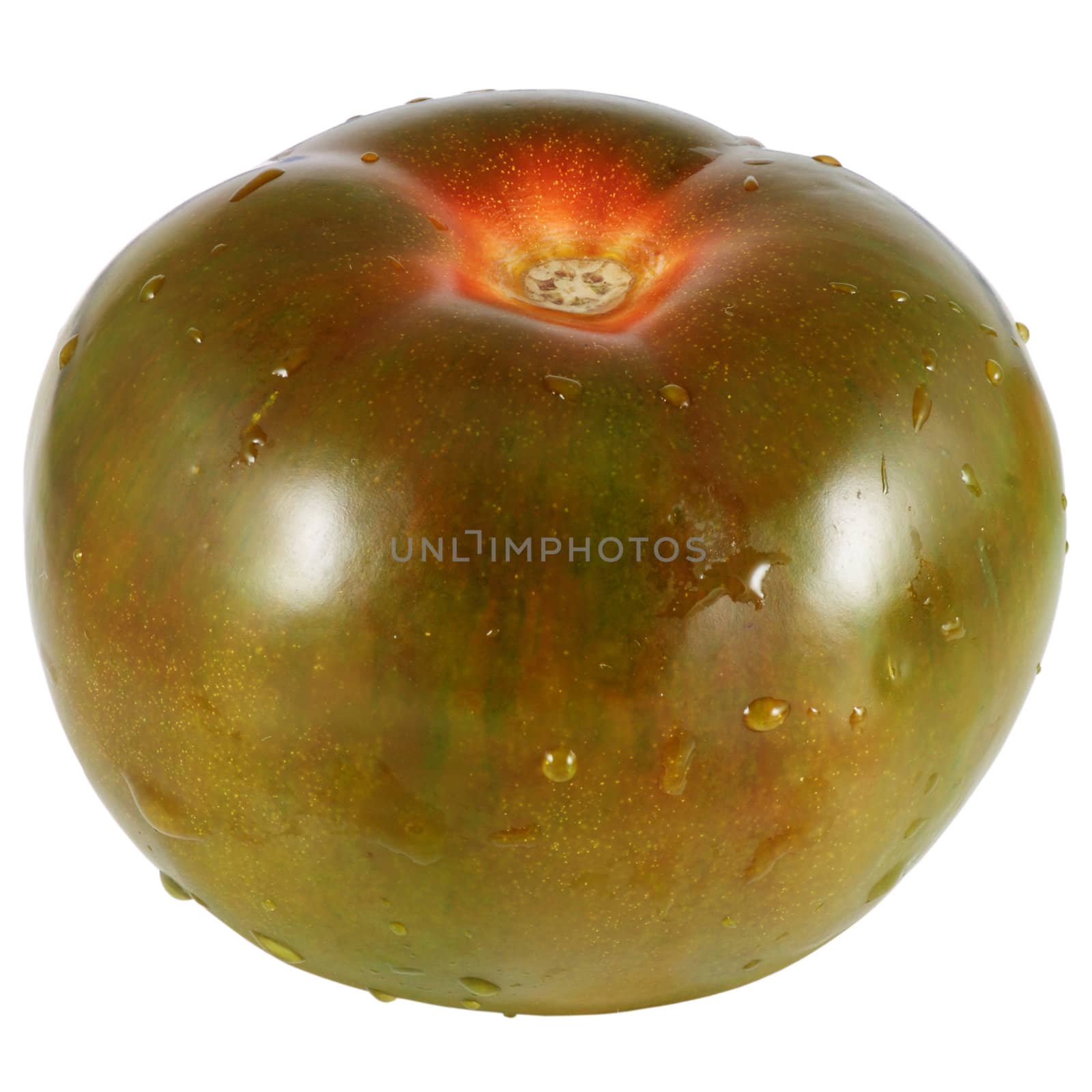 tomato of the variety kumato trimmed and isolated