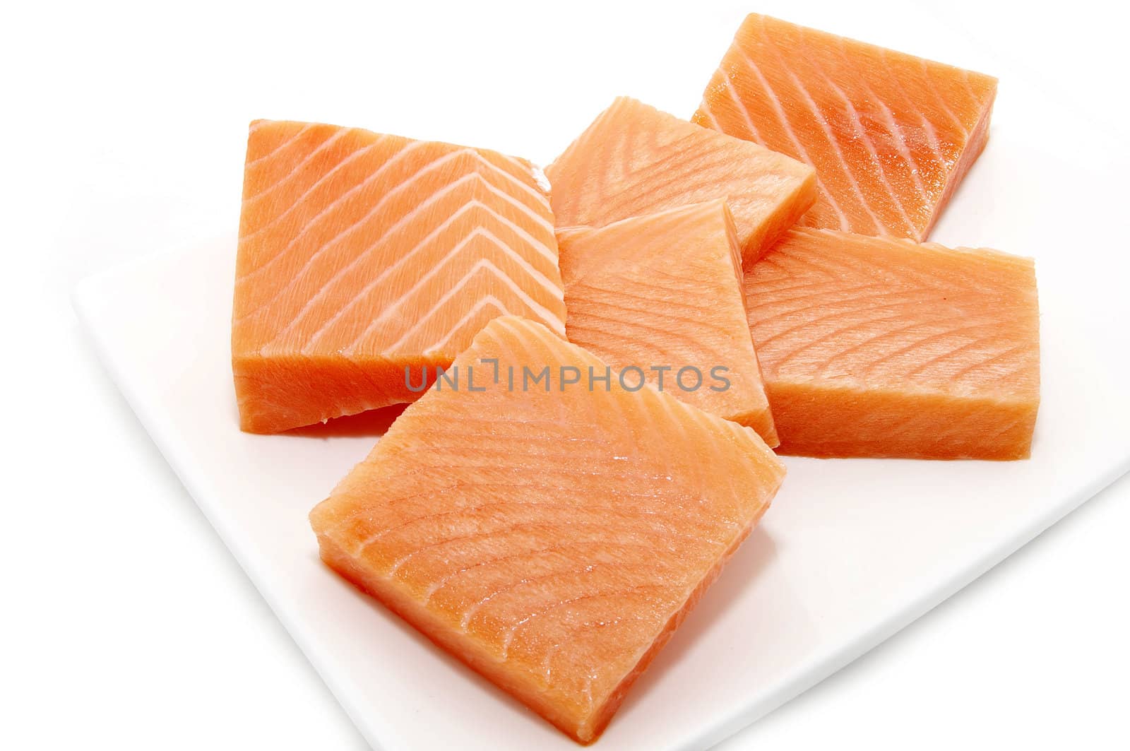 pieces of salmon by Lester120