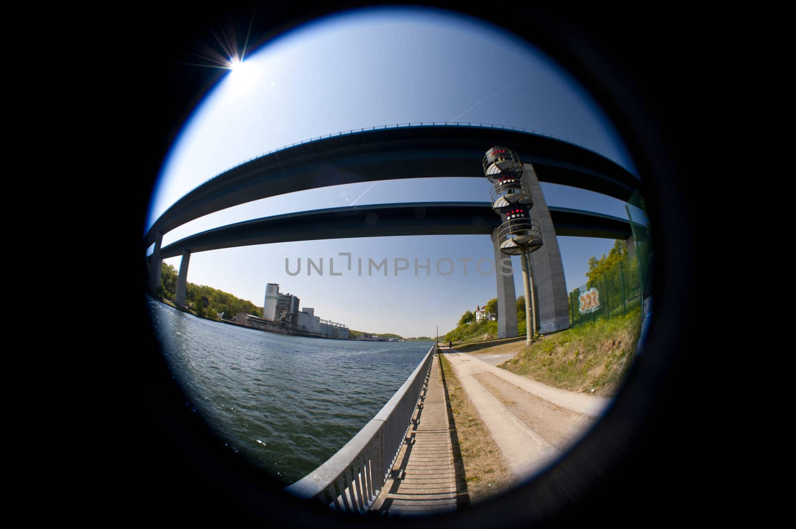 Bridge over Kiel Canal by 3quarks