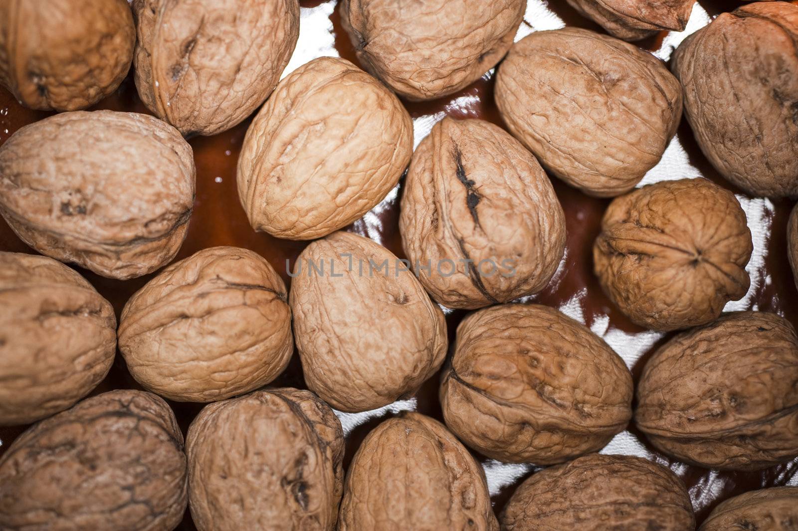 close up of walnuts