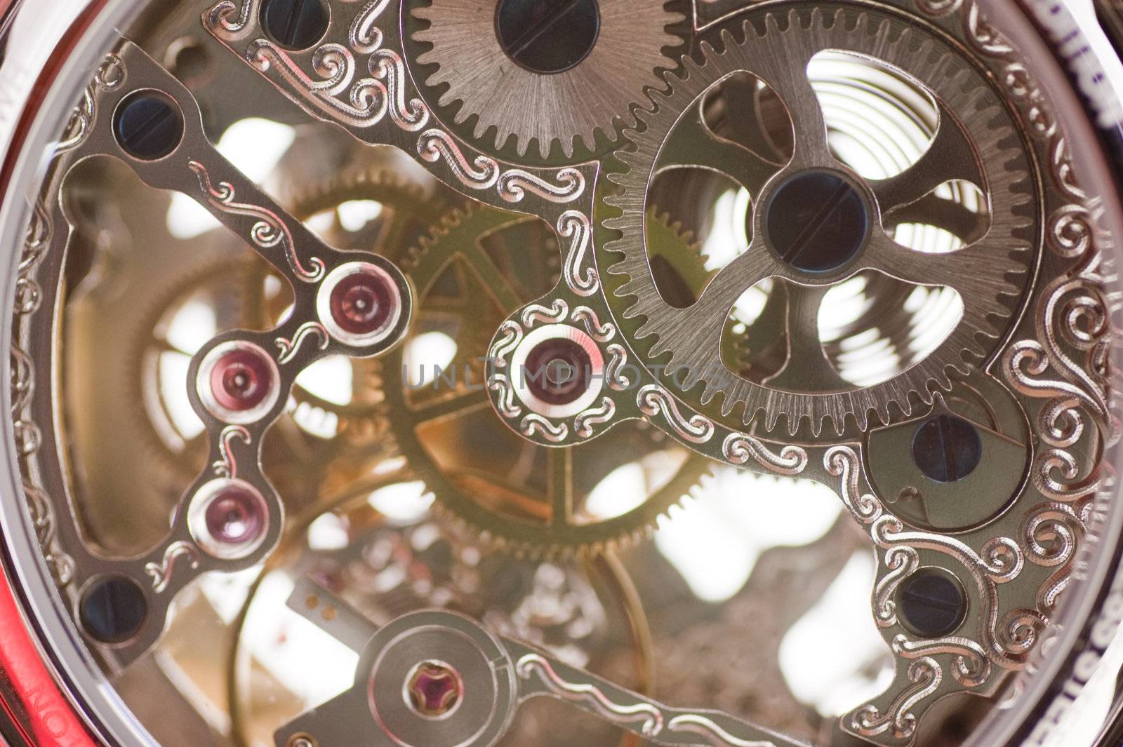 close up of a clockwork