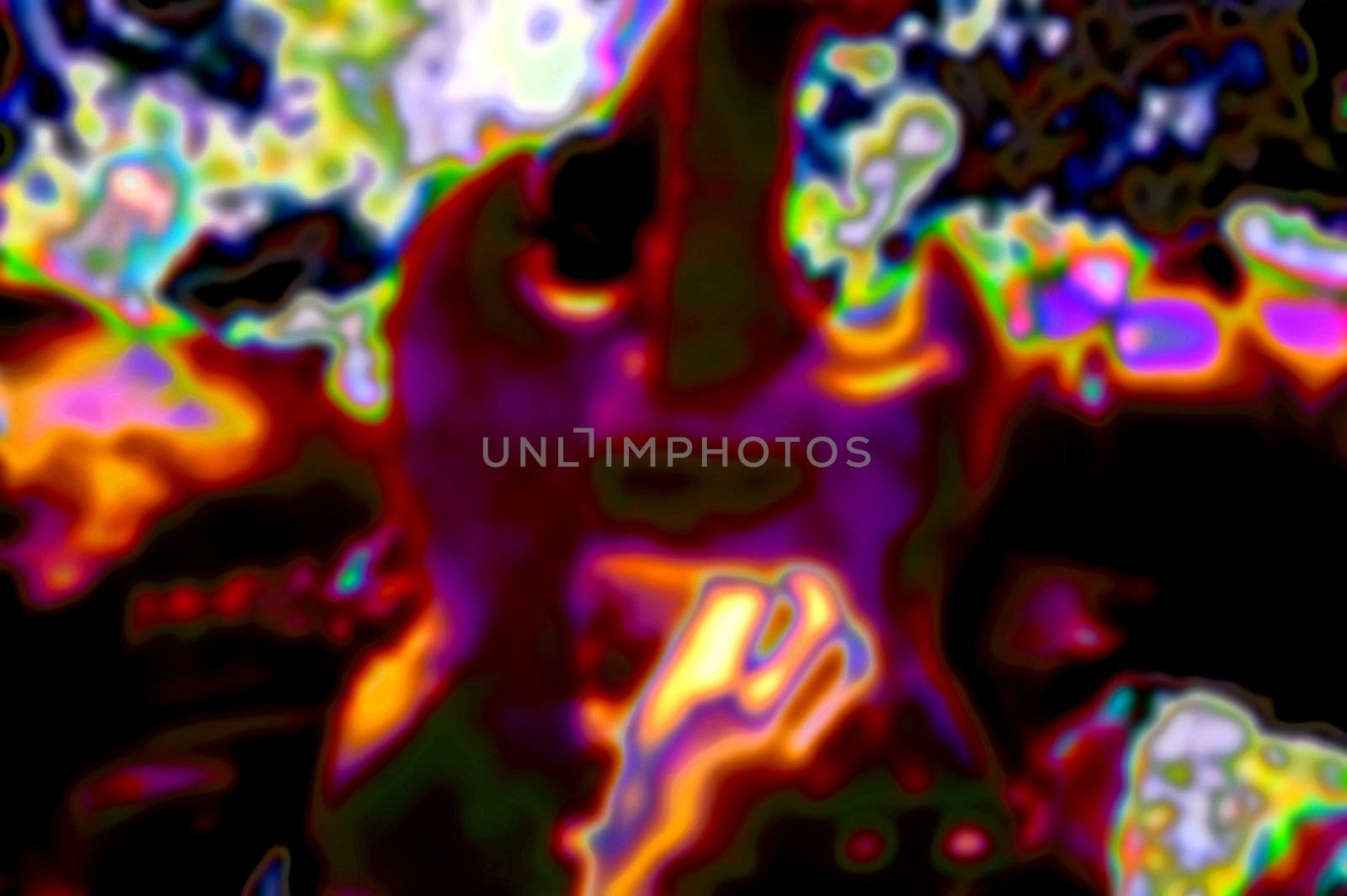 digital composition of a psychedelic background