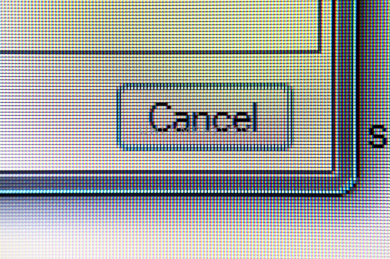 close up of a computer screen