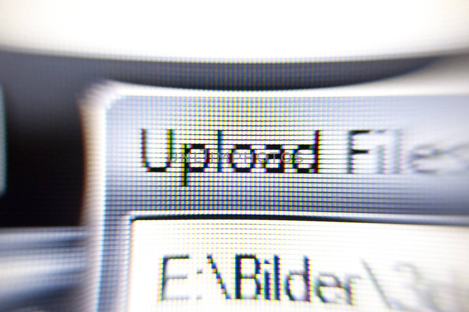 close up of a computer screen
