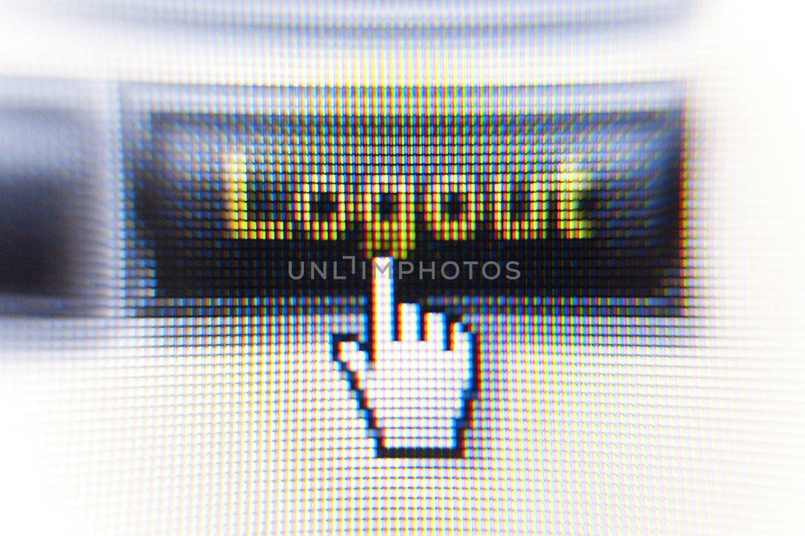 close up of a computer screen