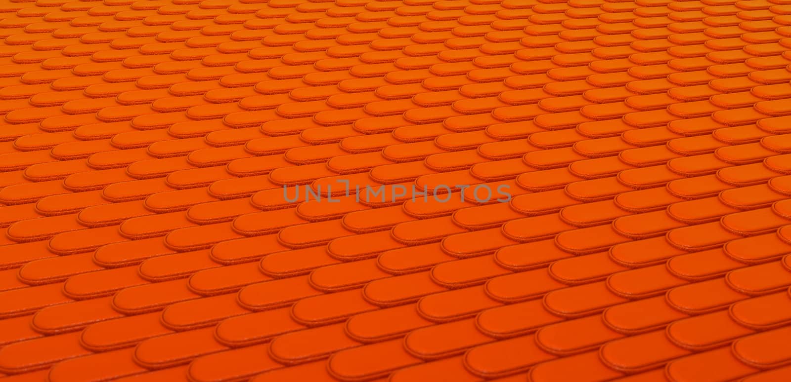Orange Leather stitched background with scales texture. Large resolution