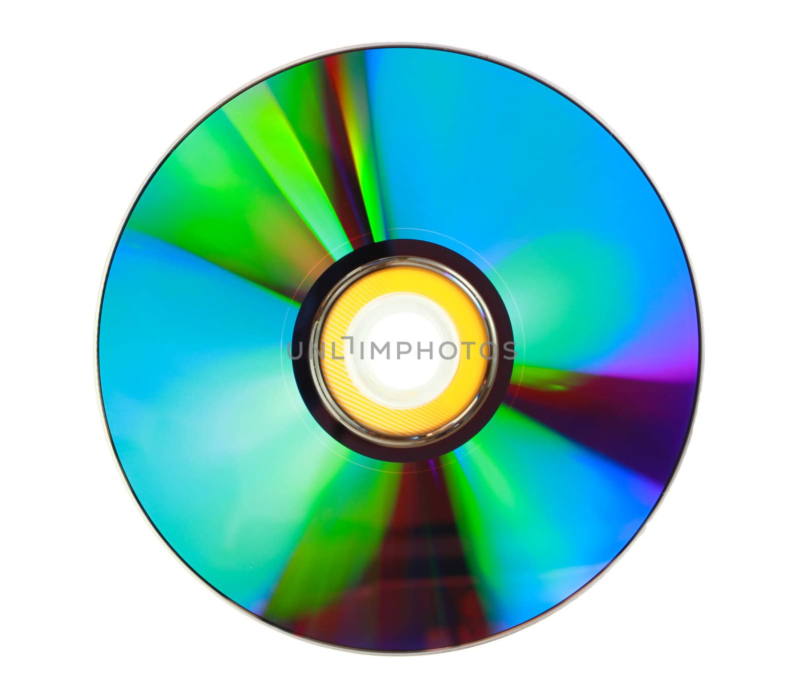 closes – up CD texture in white background