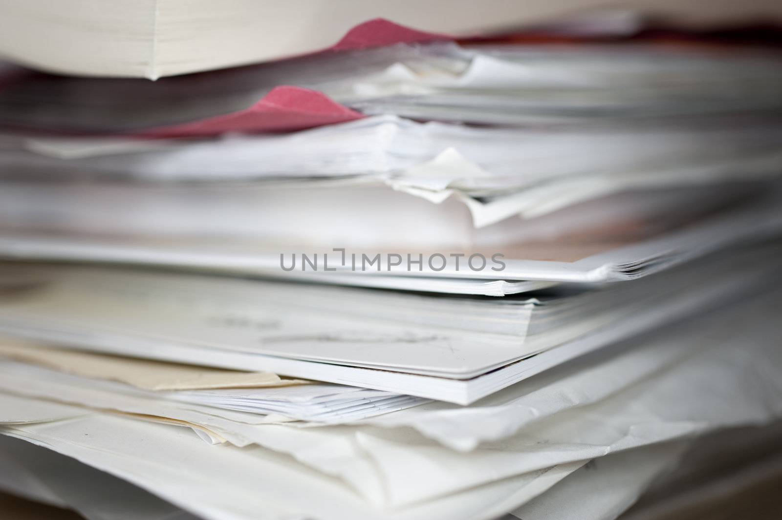 close up of file folder