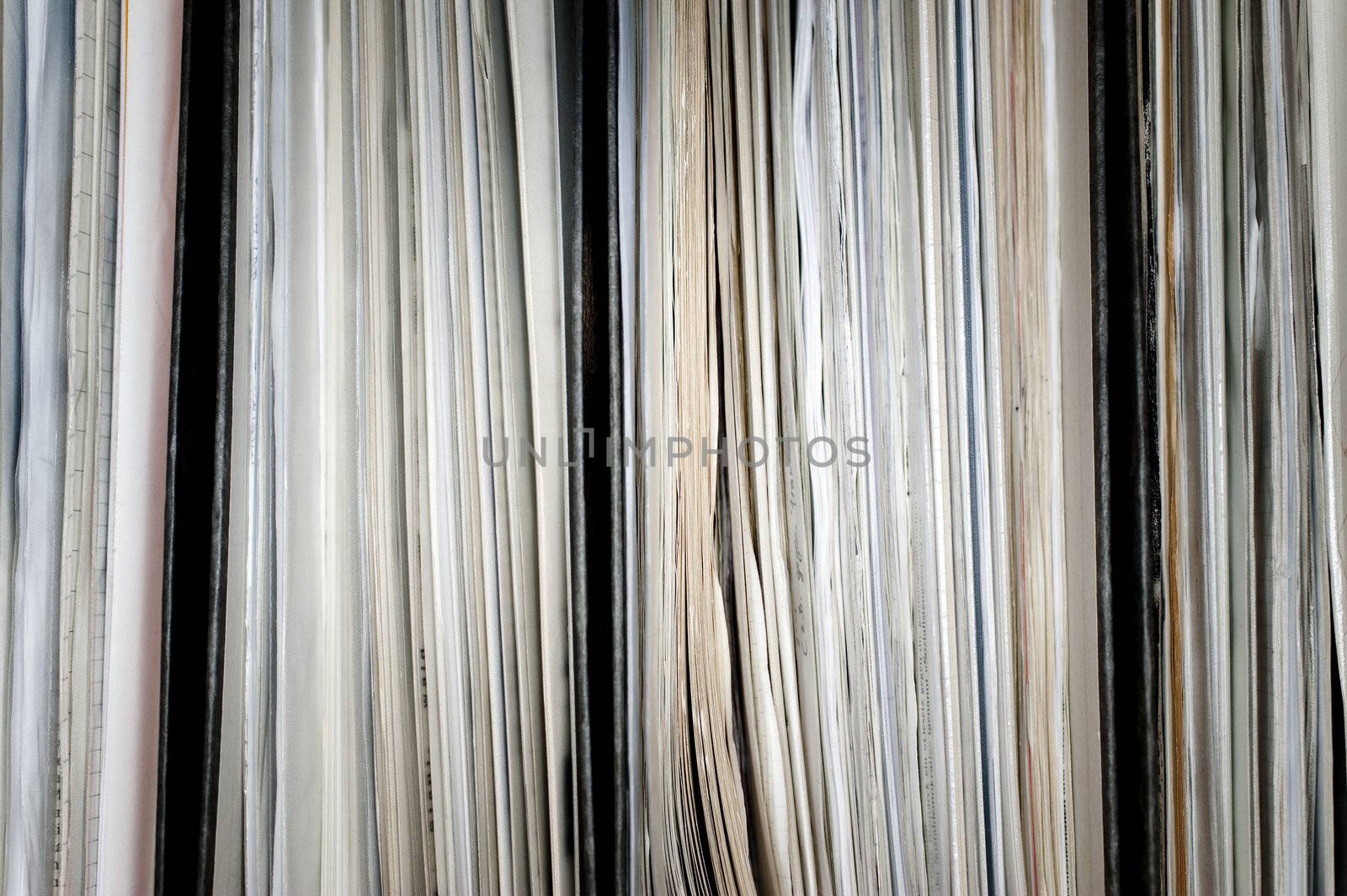 close up of file folder