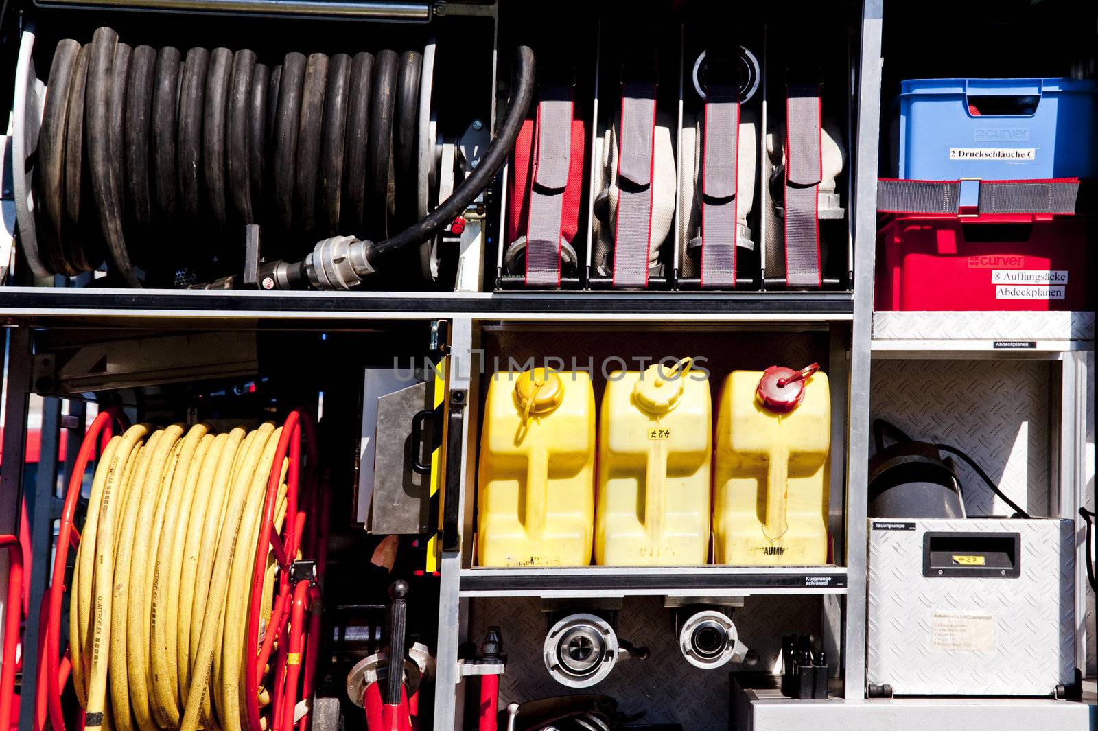 detail of a fire engine