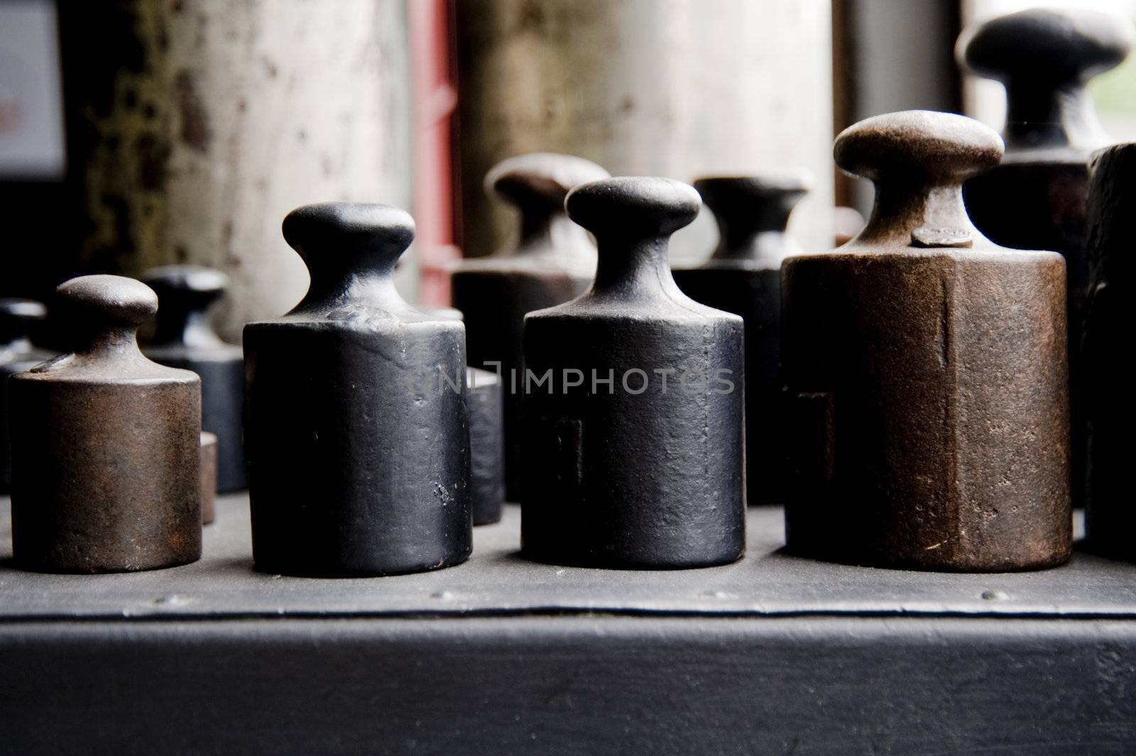 detail of weights