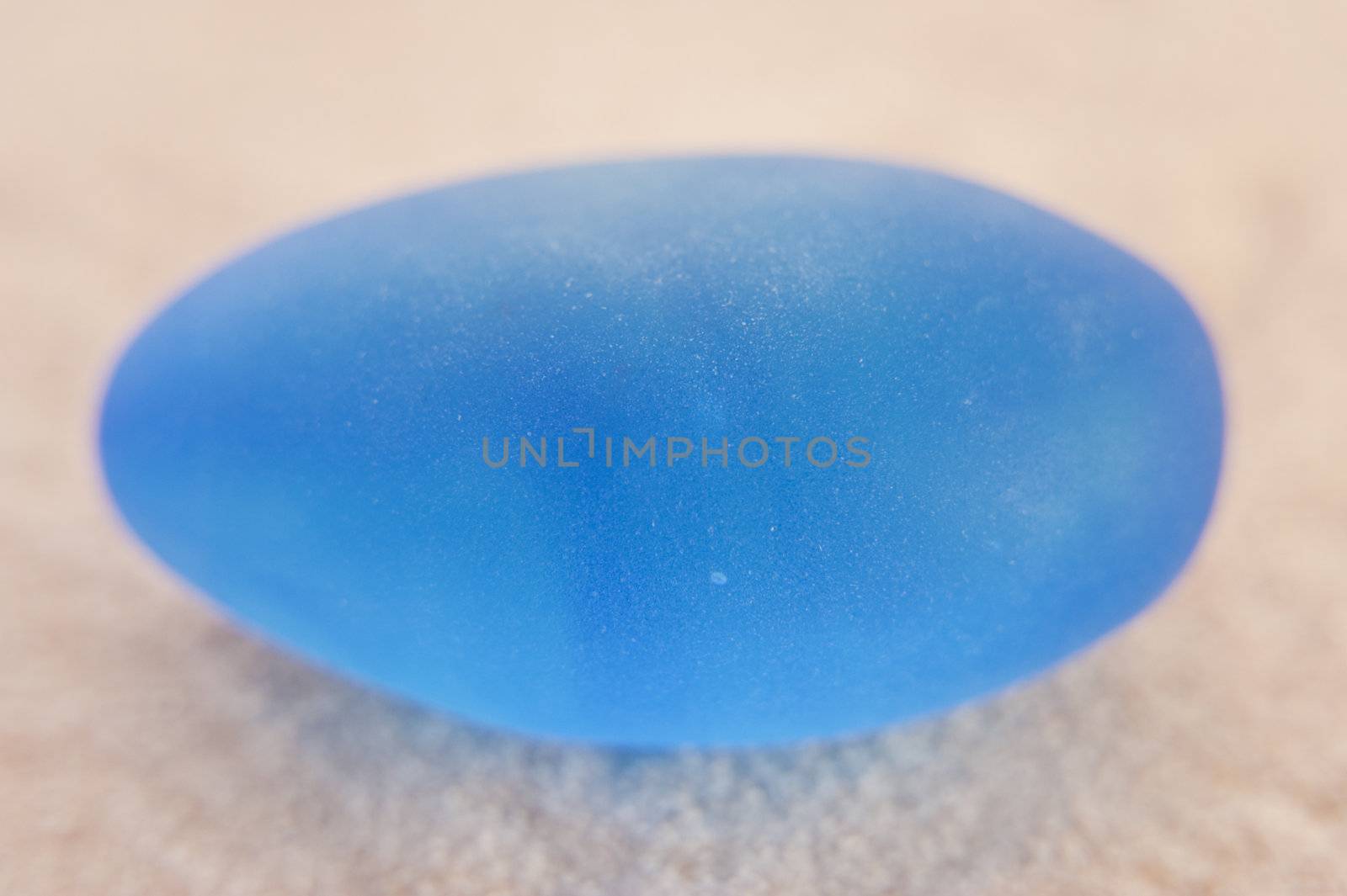 close up of blue glass