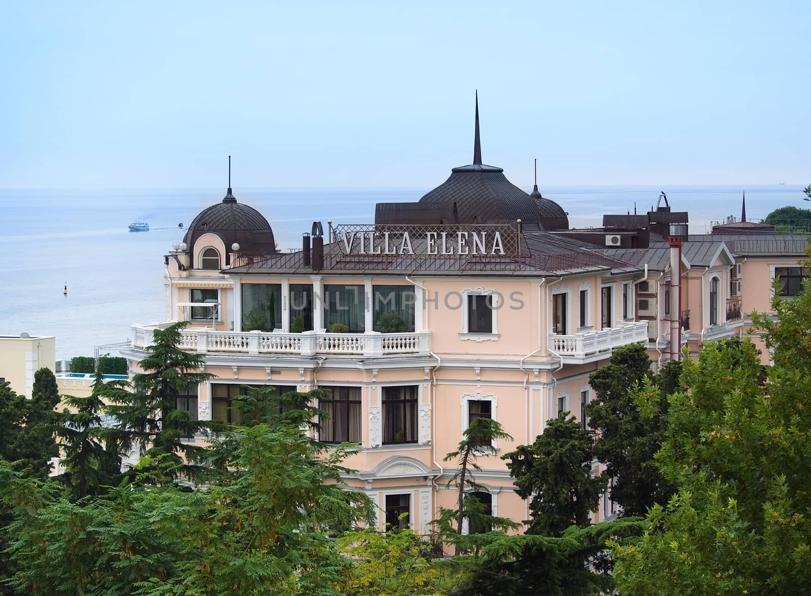 Villa Elena hotel building in Yalta, Crimea