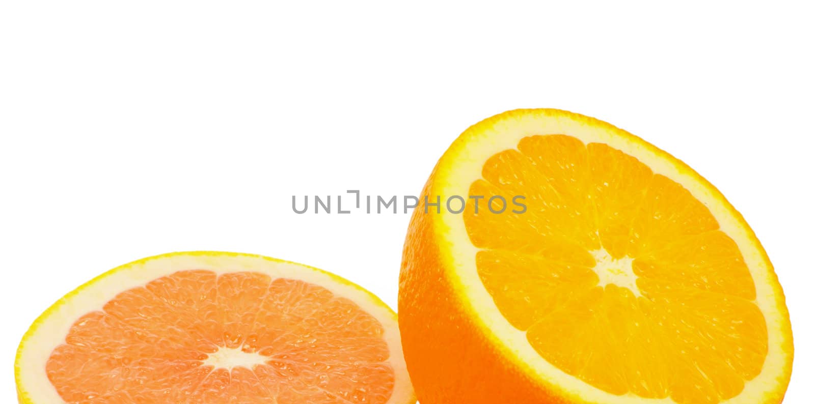 Citrus fresh fruit isolated on a white background