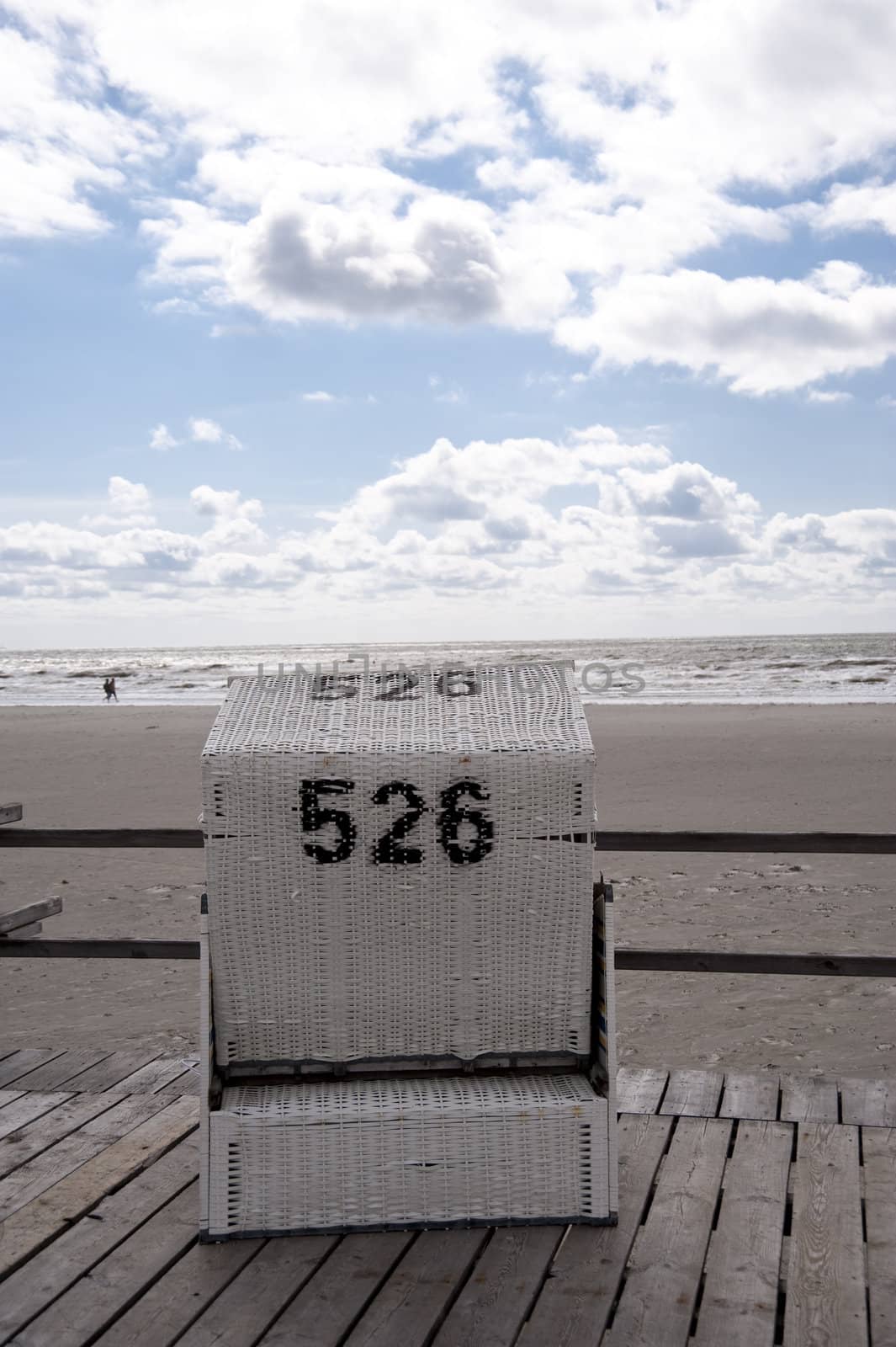 beach scene in st. peter-ording / germany