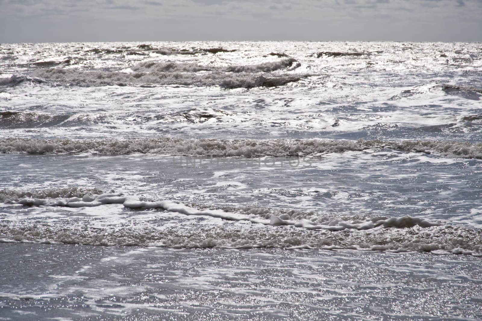 beach scene in st. peter-ording / germany