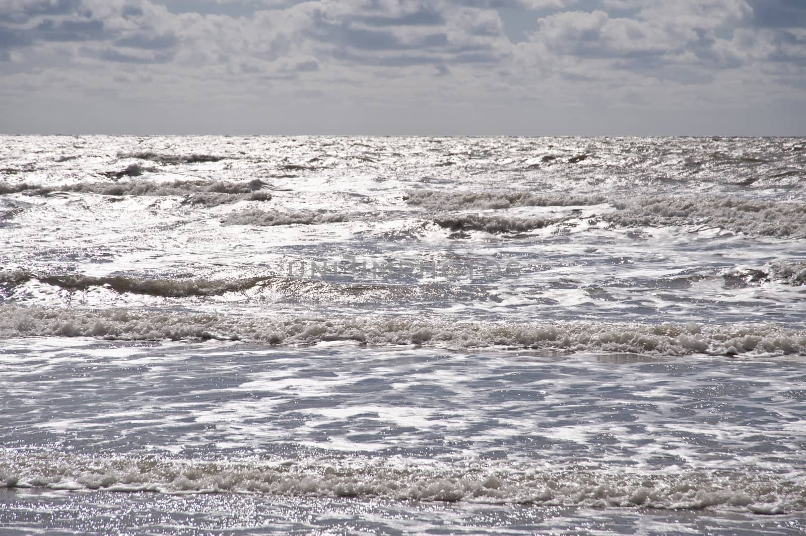 beach scene in st. peter-ording / germany