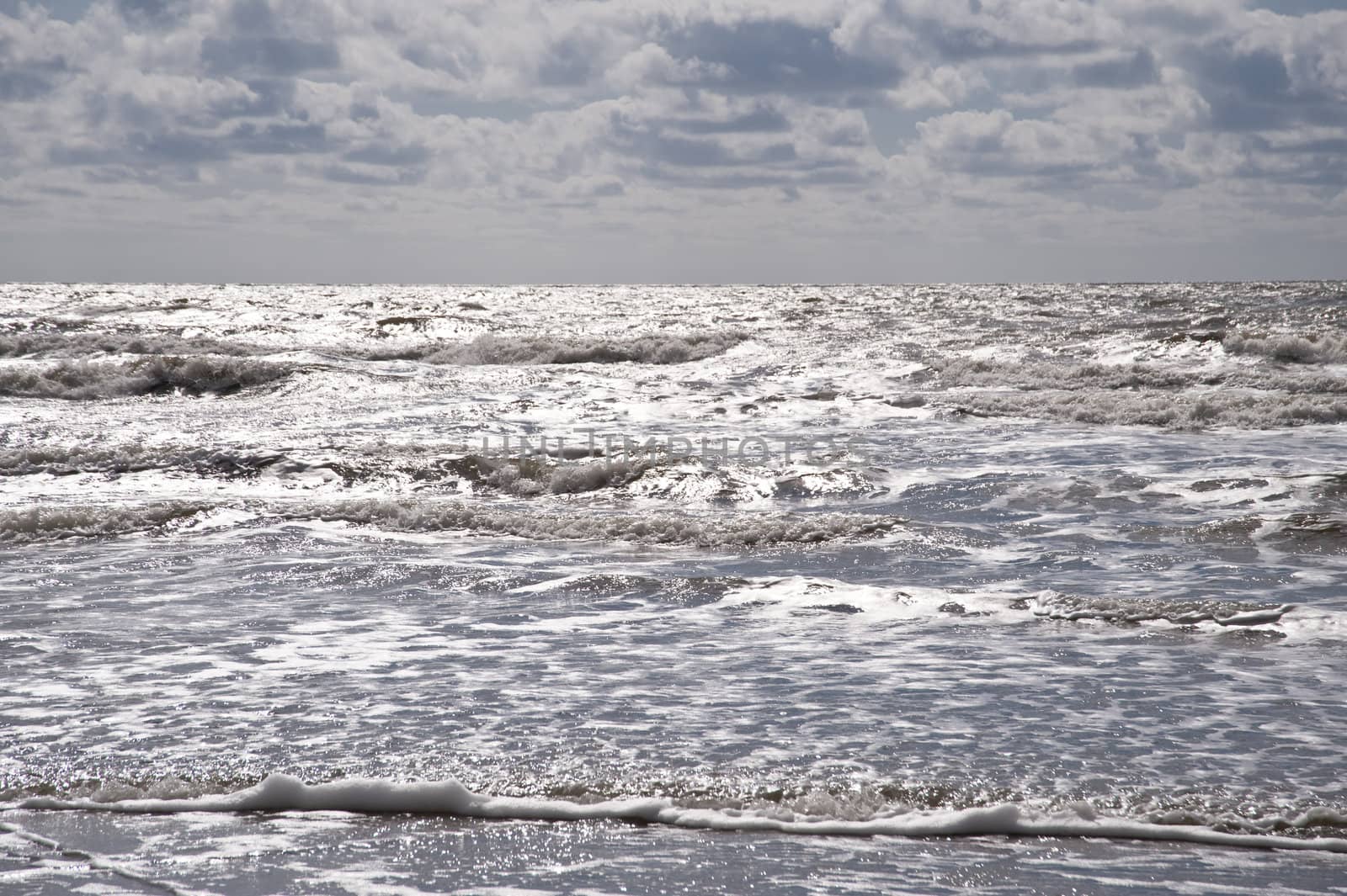 beach scene in st. peter-ording / germany
