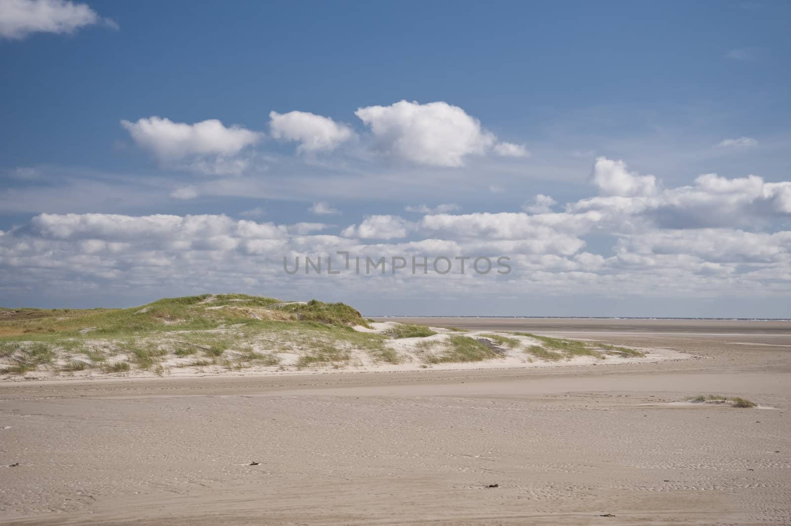 beach scene in st. peter-ording / germany