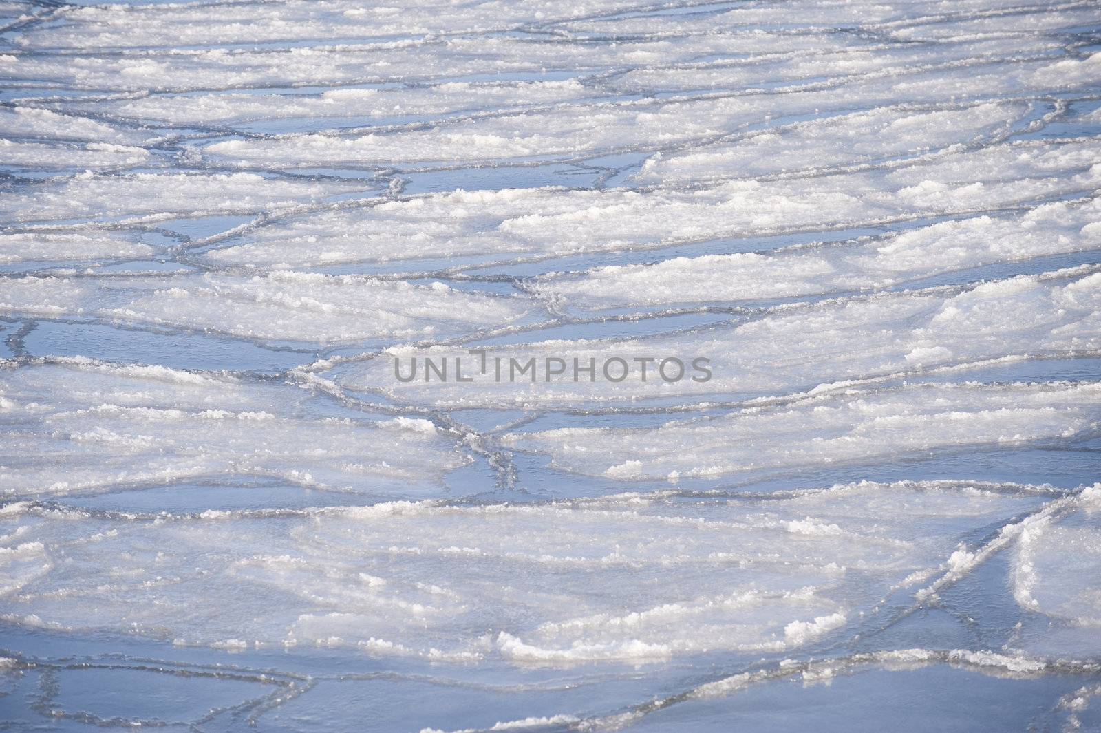 sheets of ice in the baltic sea