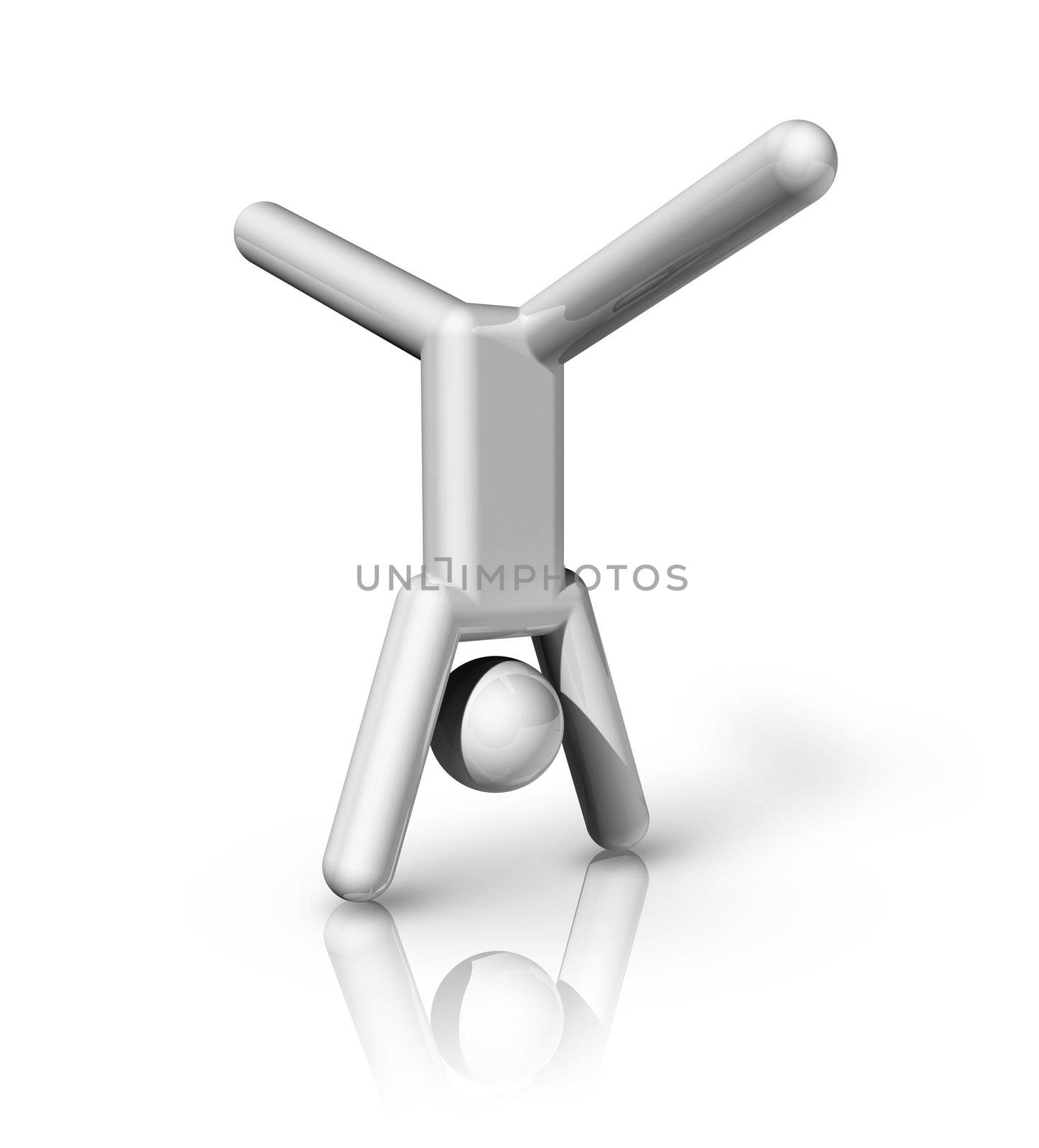 three dimensional gymnastics artistic symbol, olympic sports series