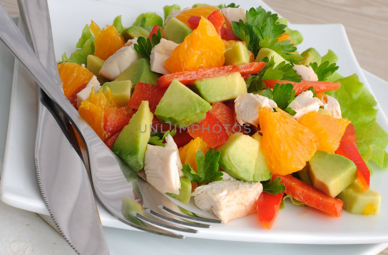 chicken salad with avocado by Apolonia
