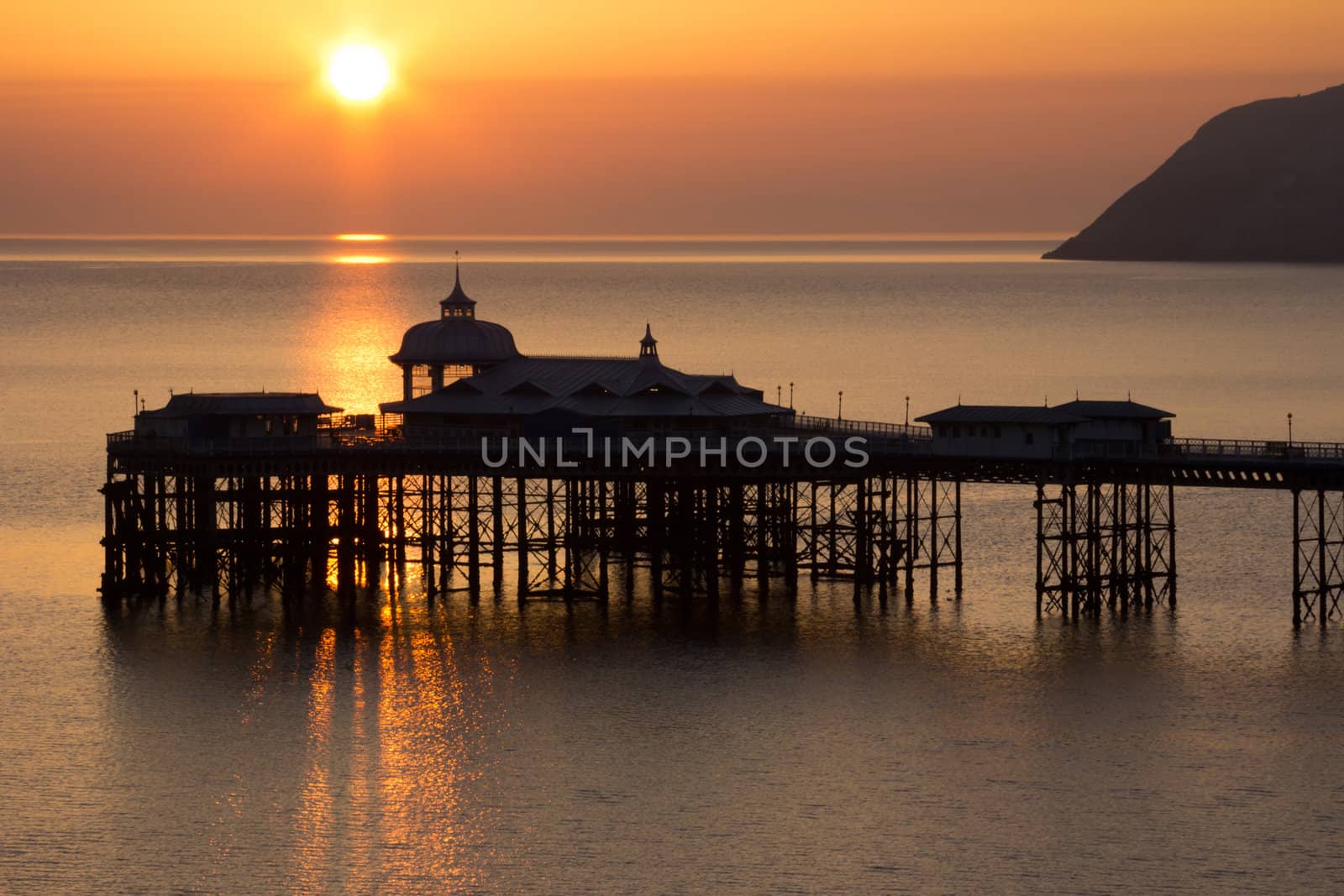The Pier at Sun up in Llandudno Wales