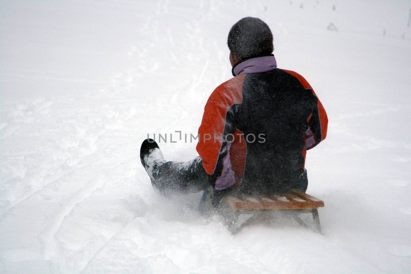 young people have fun in the winter