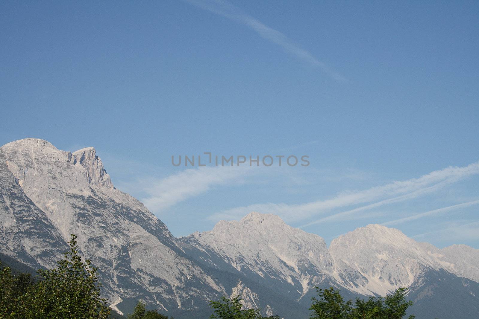 view to the Alps mountains