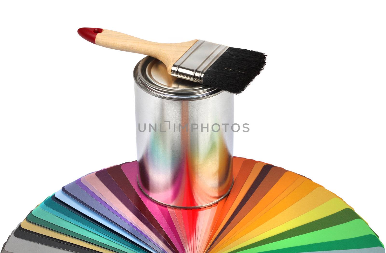 Paint brush and color guide samples by anterovium