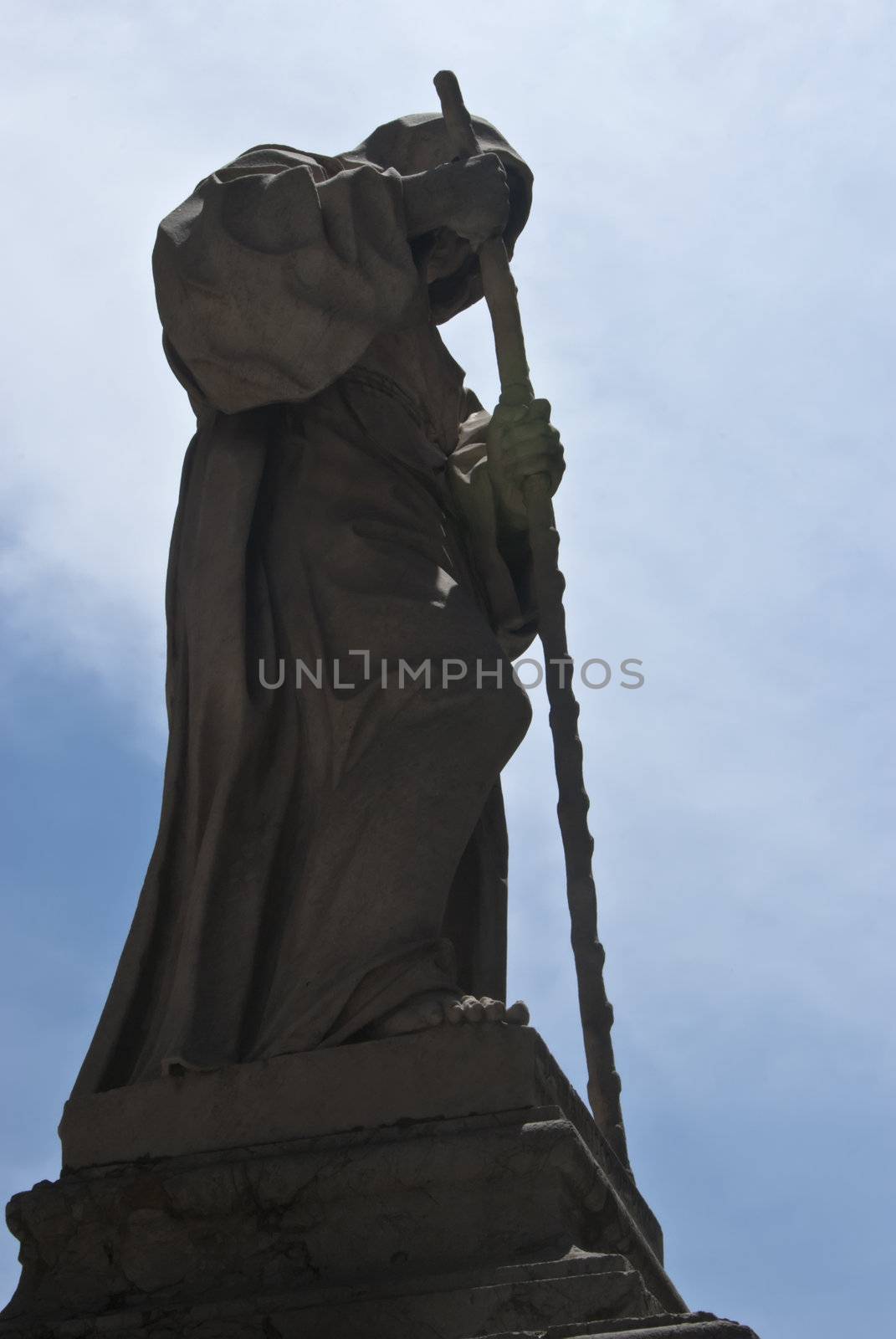 Statue outside the cathedral of Palermo.Sicily