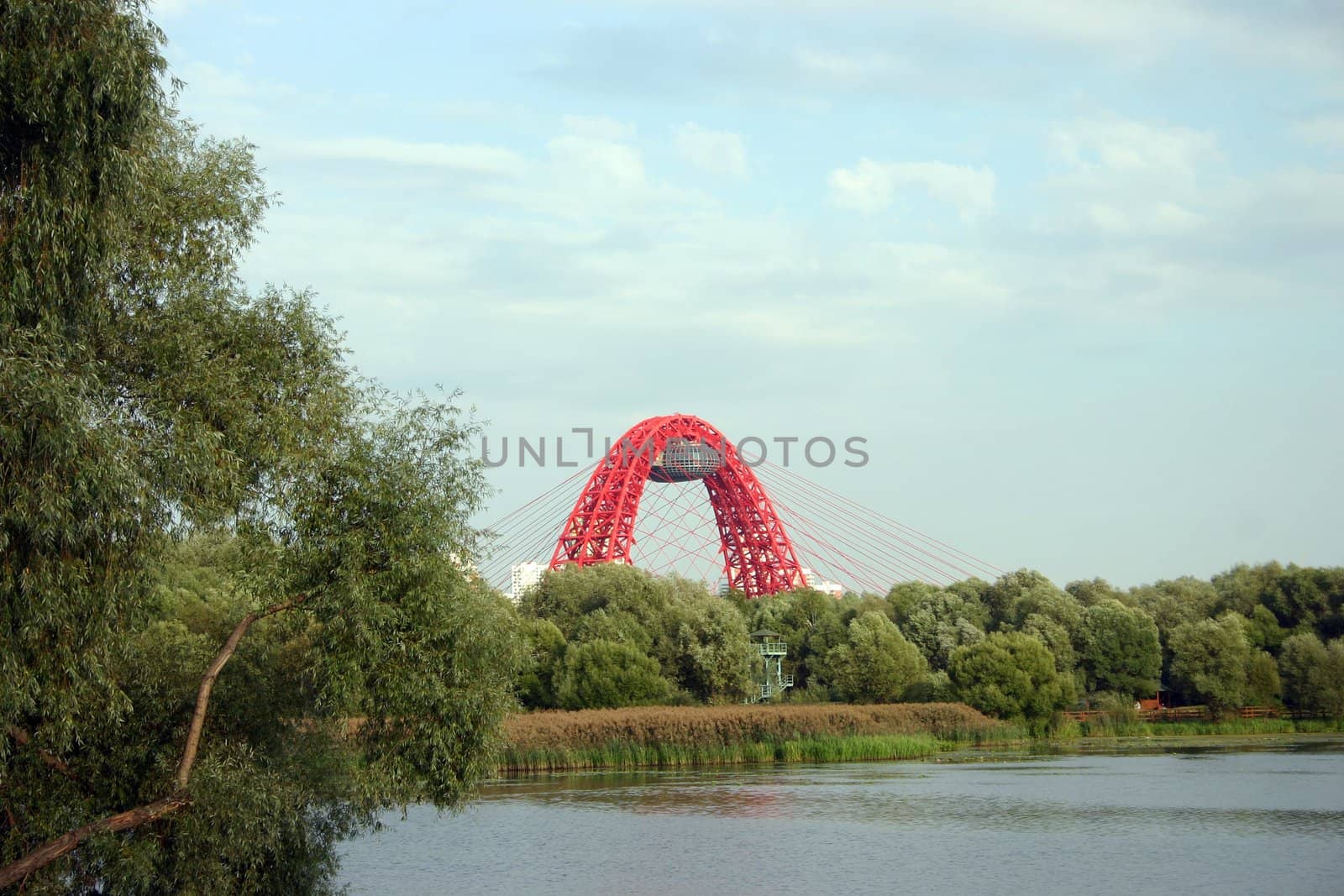 Bridge over the river in Moscow by AlexandrePavlov