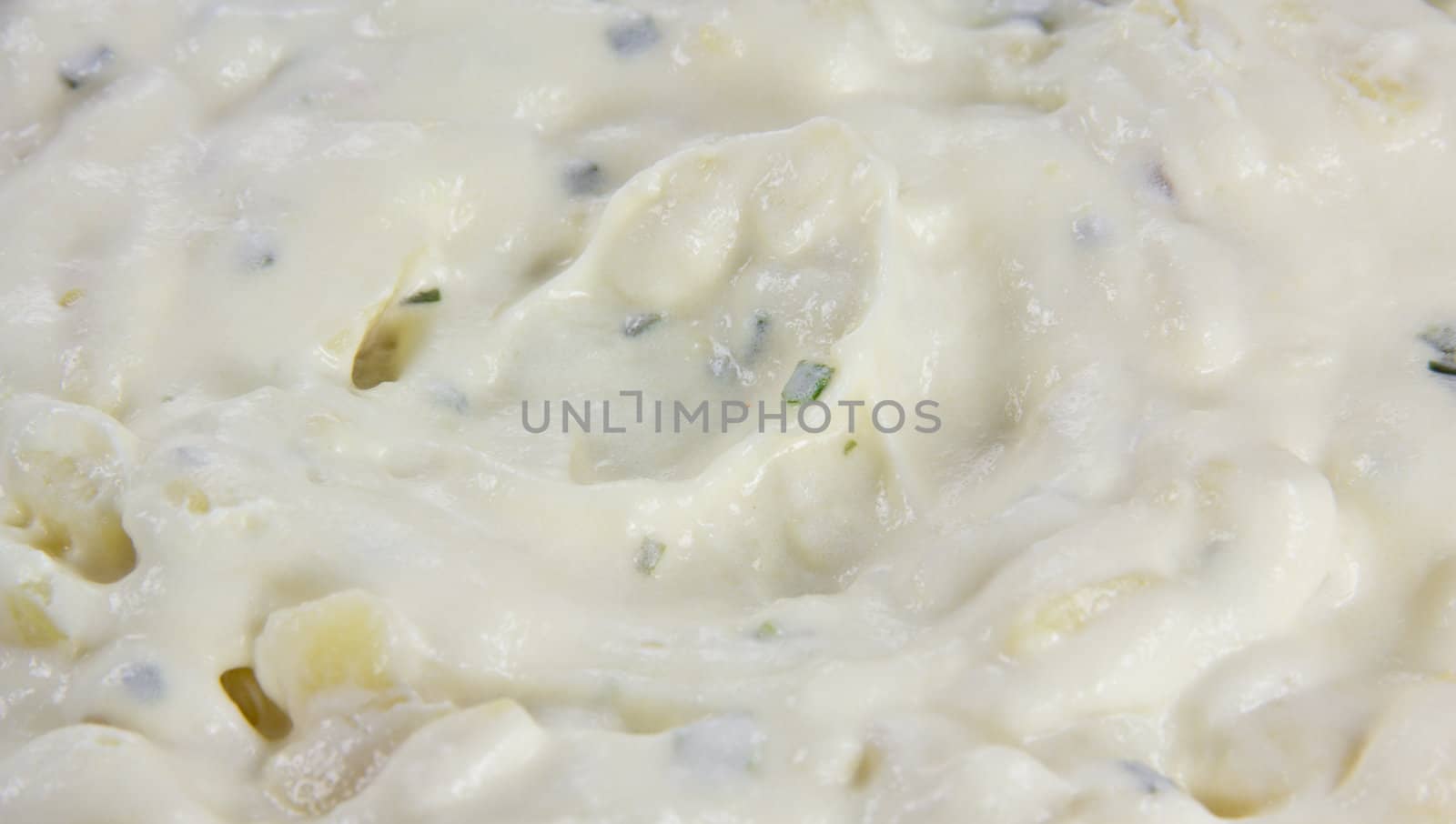 Closeup picture of a good potato salad