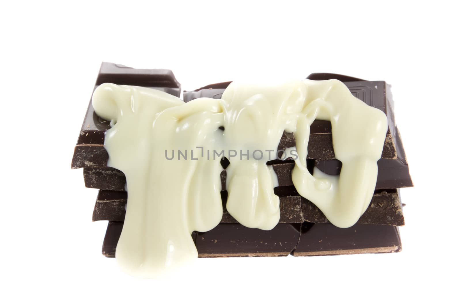 Chocolate with white chocolate poured over by Stootsy