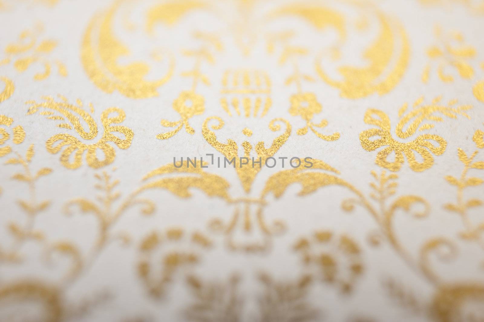 close up of an ornamental paper