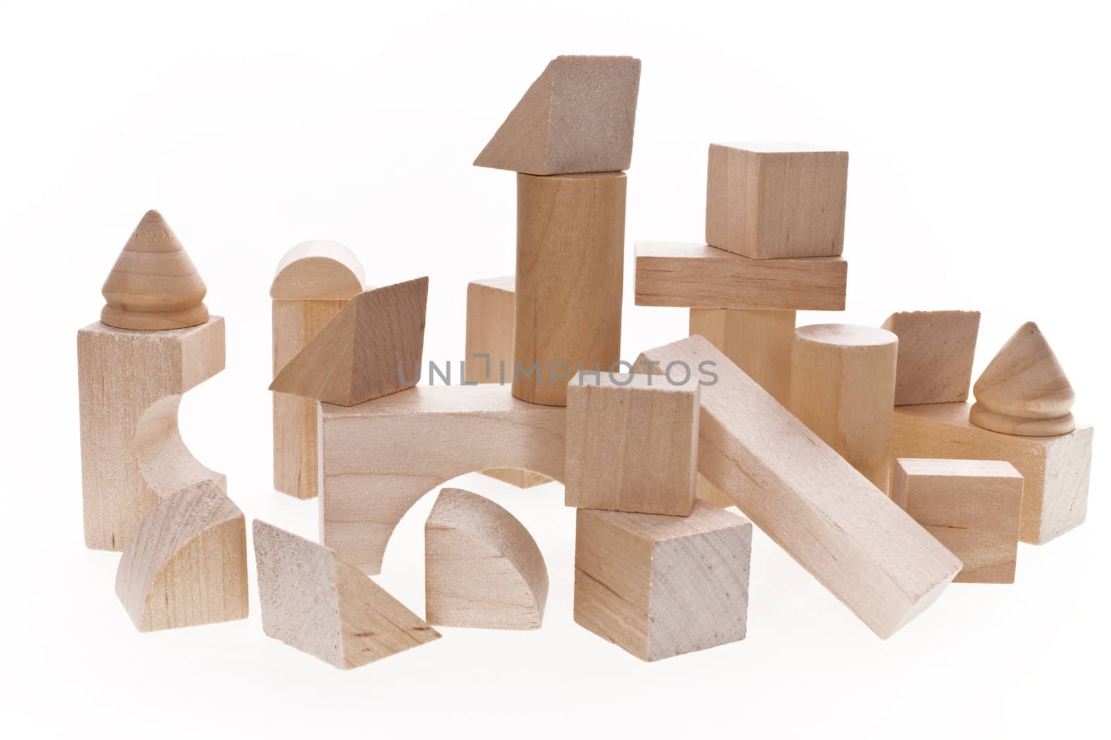 Close up of building blocks