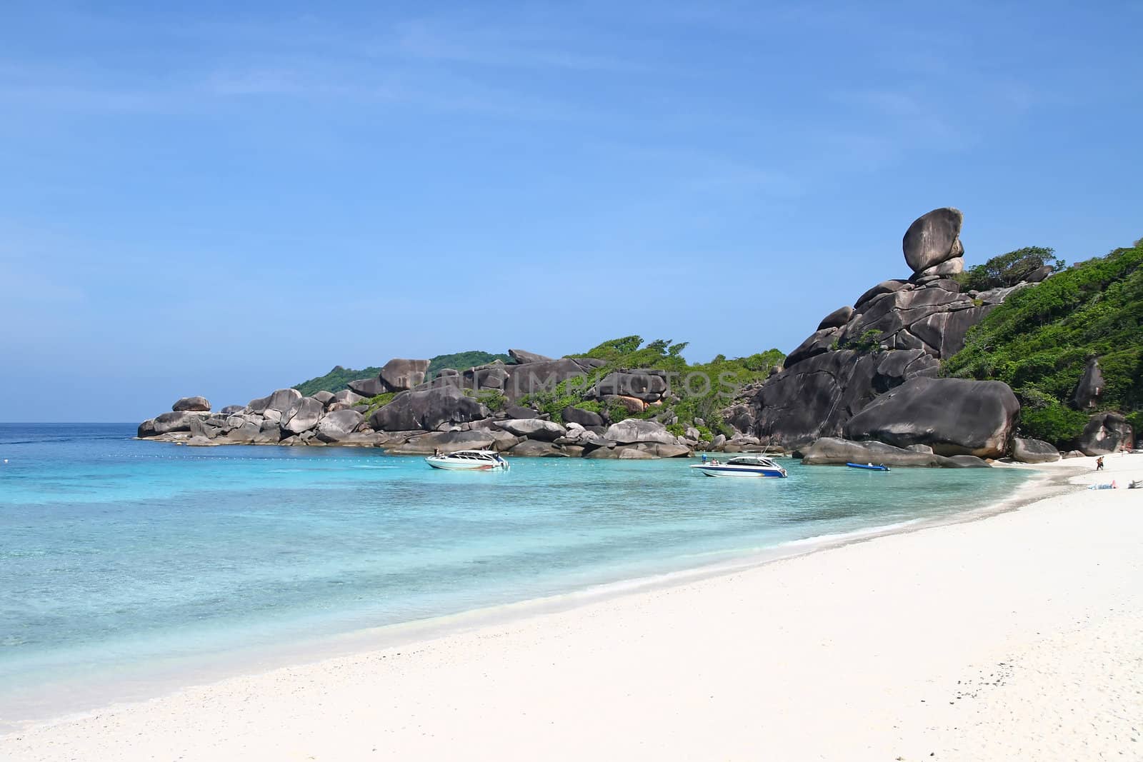 Thai Sailing rock Landscape at Similan National Park, Thailand