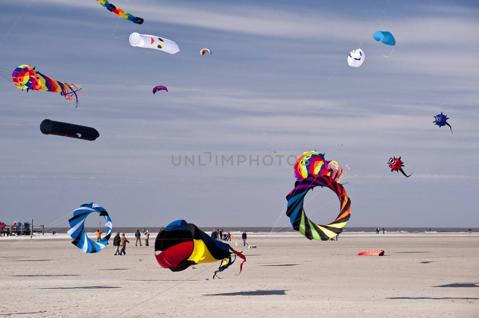 kite festival in st. peter-ording / germany