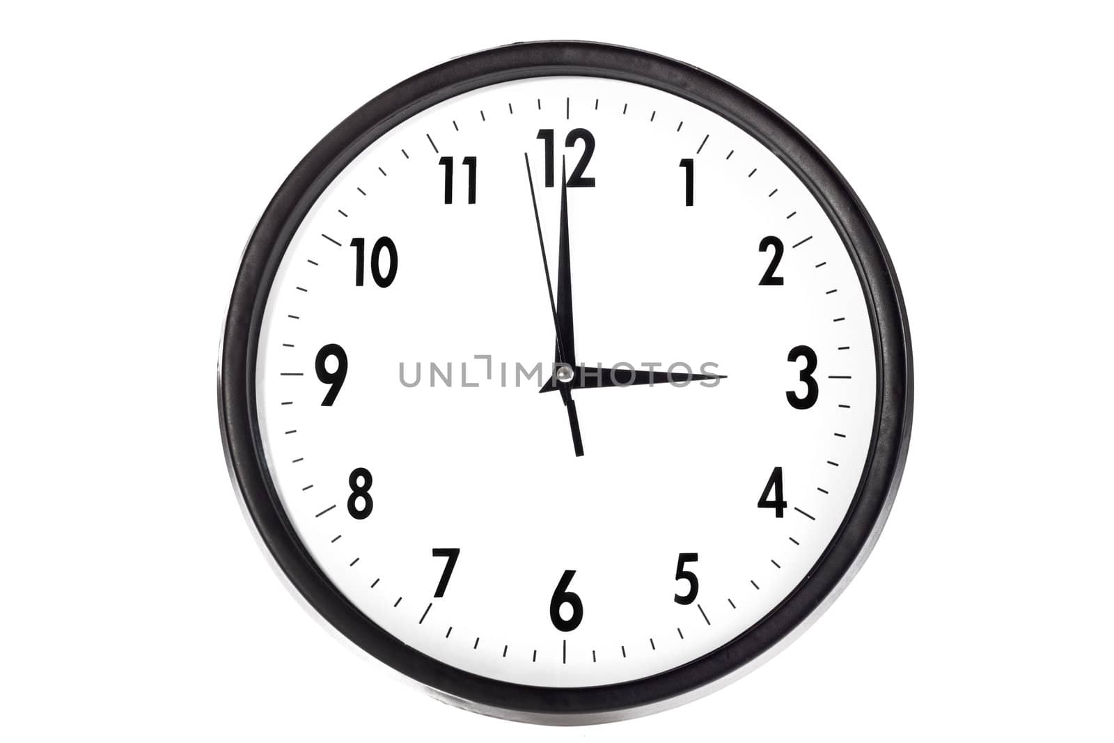 Wall clock, photo on the white background 